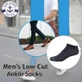 thumbnail image 5 of Yacht & Smith 12 Pair Men's Low Cut Ankle Socks Thin Comfortable Lightweight Breathable Wholesale Bulk Sport Socks (Navy), 5 of 6