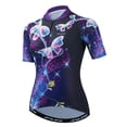 thumbnail image 5 of 2022 Maillot de ciclismo para mujer, camiseta de ciclismo de montaña, carretera, MTB, camiseta corta para bicicleta, blusa de equipo de carreras para mujer, ropa de equitación blanca, 5 of 5