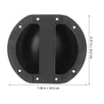 thumbnail image 2 of FOMIYES Manija Empotrada Para Altavoces De Plástico Rígido Resistente Ideal Para Uso En Escenarios, 2 of 6