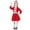 Red, variant on YunPes Kids Santa Dress, 2PCS Christmas Velvet Dress up Suit for Girls, Kids Performance Dress Up with Hat, Xmas Outfits