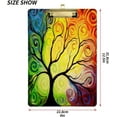 thumbnail image 2 of FMSHPON Rainbow Tree of Life Clipboard Hardboard Wood Nursing Clip Board and Pull for Standard A4 Letter 13x9 inches, 2 of 7