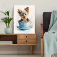 thumbnail image 5 of Cute Yorkshire Terrier Teacup Canvas Wall Art, Adorable Pet Print for Living Room, Bedroom, Kitchen, Office and Farmhouse Decor, 5 of 8