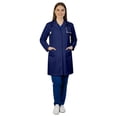 thumbnail image 1 of HeedFit Women's Poly-Cotton Lab Coat 35-Inch Length, m, Navy, 1 of 6