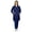 Navy Blue, variant on HeedFit Women's Poly-Cotton Lab Coat 35-Inch Length, s, White