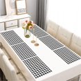 thumbnail image 2 of Black and White Checkerboard Checkered Pattern Summer Placemats Table Placemats Set Of 6-Linen Kitchen Washable Placemats Table Mats 11.8"x17.7" Non-Slip Heat Resistant, 2 of 5