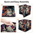 thumbnail image 4 of Rhinoceros Large Capacity Foldable Storage Baskets with Handle, 10.8"x10.5"x10.6", Toy Storage Cube Organizer Storage Containers, 4 of 6