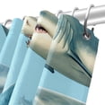 thumbnail image 5 of Shark Waterproof Printed Bathroom Curtain Set with Hooks for Bathroom Decoration, 5 of 5