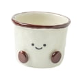 thumbnail image 2 of Taza de café de cerámica, taza de té, linda taza portátil para el hogar o el trabajo, taza de porcelana, regalo para sin mango, 2 of 9