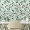 thumbnail image 2 of Ambesonne Tropical Peel & Stick Wallpaper for Home, Butterfly Bird Flower Leaf, 13"x100", Coral Pastel Green Yellow, 2 of 5