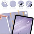 thumbnail image 2 of Wireless Bluetooth Keyboard Shockproof Smart Case with Pencil Holder for iPad Pro 11 inch 4th 3rd 2nd 1st Generation Purple, 2 of 7