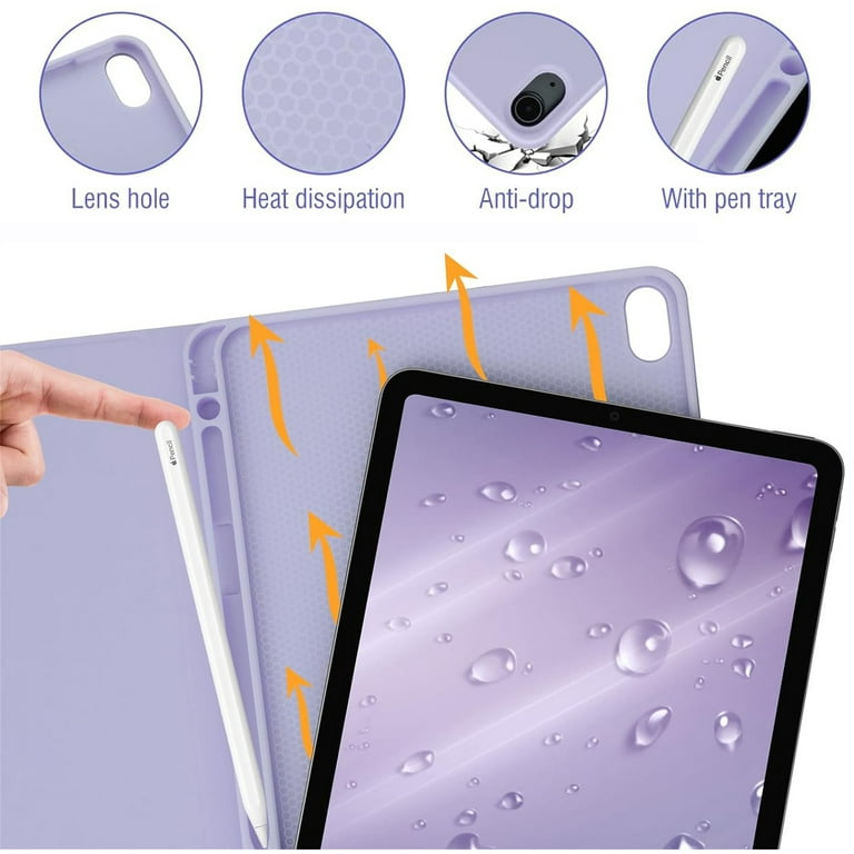 Wireless Bluetooth Keyboard Shockproof Smart Case with Pencil