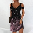 thumbnail image 1 of SMihono Robe d'Été Grande Taille pour Femmes 2023 Mode Robe d'Été pour Femmes Aguichant Décontractée à Manches Courtes Imprimée Sans Bretelles à Bretelles, 1 of 5