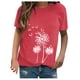 thumbnail image 2 of Puntoco Camiseta de manga corta informal con estampado de moda sexy para mujer Puntoco Puntoco-3845, 2 of 4