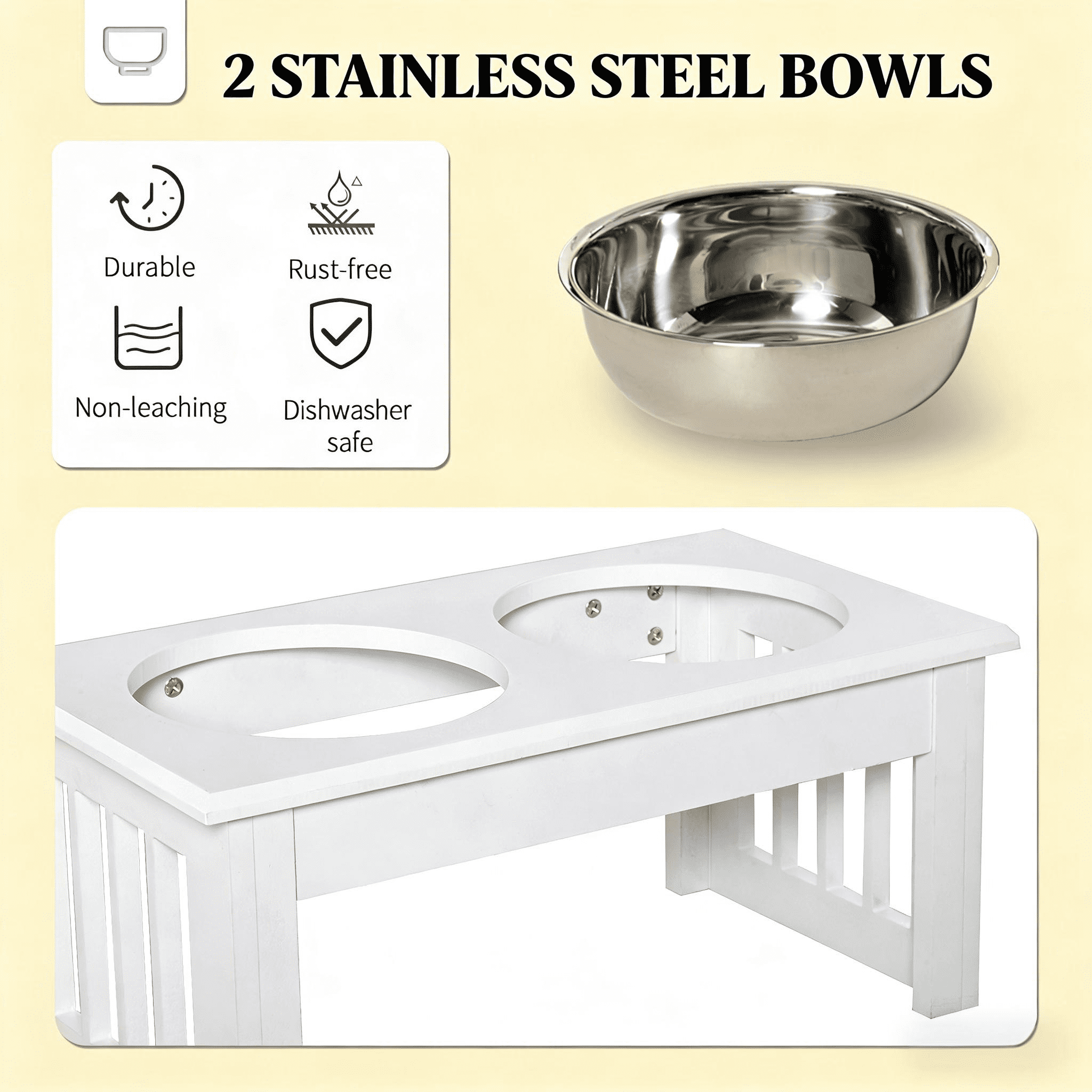 Dog Bowls Stand,Elevated Feeding Station,Pet Food Bowl Stand