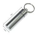 thumbnail image 6 of Tnobhg Portable Sealed Jar Keychain Screw Lid Aluminum Alloy Waterproof Flat Bottom Hanging Mini Tablet Pill Storage Bottle Container Holder Key Ring, 6 of 8