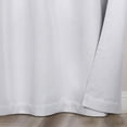 thumbnail image 6 of Superior Nyan 100% Blackout Curtains Set of 2, Grommet Header Curtain Panel Pair, Platinum, 52"W x 63"L, 6 of 9