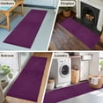 thumbnail image 6 of Runner Rugs 2x6 Ft, Purple Burlap Texture Non Slip Area Rugs for Kitchen Bedroom Entryway, Farmhouse Vintage Purple Washable Carpet Runner Rug Floor Mats for Bedroom Home Decor, 6 of 9