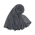 thumbnail image 2 of Bbyeadc Head Scarf for Women Practical Stretch Shawl Muslim Elegant Sweatcloth All Seasons,Gray(One Size), 2 of 3