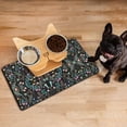 thumbnail image 3 of Pet Feeding Mat with Vintage Floral Print, Waterproof Absorbent Non-Slip Dog Food Mat Quick Dry Easy Clean for Dog and Cat Feeding Areas, 3 of 7