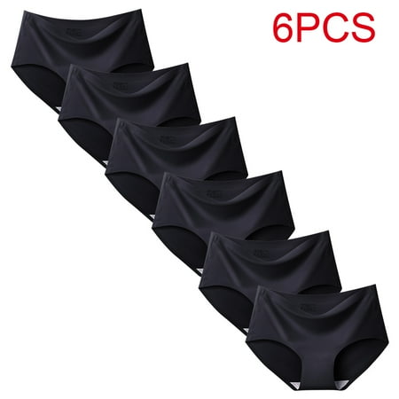 

6pcs One-Piece Ice Silk Cool Seamless Underwear