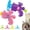 2pcs/B, variant on Light-Up Flying Disc Cat Launcher Set, Celerypets Meowvo Upgraded Flying Disc Launcher Cat Toy with Colorful Flyings Propellers Set, Flying Cat Toys Launchers Gun for Cats Chasing (Blue)