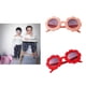 thumbnail image 1 of de 2 gafas de terre para gafas de protección UV400 con flor para , niñas, , regalos, rojo + CUTICAT Gafas de sol de flores para niños, 1 of 8