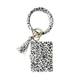 thumbnail image 1 of Guardurnaity LLavero de de leopardo para puerta de coche y hogar, llavero con borla, cambio de tarjeta de crédito, monedero, llavero de mano y Ropa, zapatos y accesorios Miscelánea leopardo blanco Guardurnaity AP014037-01, 1 of 6