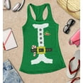 thumbnail image 3 of S4E Women's Santa Suit Elf Christmas Holiday Costume Racerback Slim Fit XX-Large Kelly Green, 3 of 4