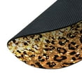 thumbnail image 3 of WIRESTER 7.88 in Round Mouse Pad with Non-Slip Rubber Base for Computers, Laptop, Office & Home - Gold Glitter Sparkle With Black Yellow Glitter Leopard, 3 of 5