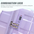 thumbnail image 6 of imerelez 20"/24"/28" 3 pcs/set in PC Spinner Wheel Luggage, Carry on Suitcase, With Gradient Color and Combination Lock(Pink+Purple), 6 of 8