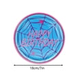 thumbnail image 2 of Spider Web Theme Birthday Party Paper Plates 7 Inch Disposable Tableware for Hero Celebration Halloween 10 Count, 2 of 8