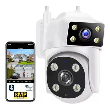 Security Camera 4K Wireless Wi-Fi Outdoor Camera 2.4GHz Indoor Home Camera Security with Spotlight with Infrared Detection Color Night Vision, 2-Way Audio