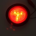 thumbnail image 2 of MesaSe 5 Pcs 2 Pouces 12V 4 LEDs Feu de Signalisation Rond pour Camion Remorque Caravane (Rouge), 2 of 5