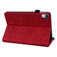 thumbnail image 3 of iPad 10th Generation Case 10.9 inch 2022, TECH CIRCLE 3D Embossed Mandala PU Leather Flip Folio Stand Wallet Cover with Pencil Holder Card Pockets for Apple iPad 10th Generation 10.9 Inch,Red, 3 of 6