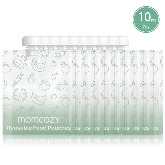Momcozy Bolsas Reutilizables Para Comida Bebé 10 Paquetes 200ml 7oz
