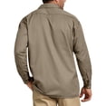 thumbnail image 2 of Dickies Men's 574 Long Sleeve Traditional  Button Front Uniform Work Shirt, Desert Khaki, 3XL, 2 of 3