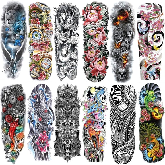 Funda de tatuaje temporal Aresvns para todo el brazo, impermeable