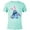 Ocean Blue, variant on Disney Stitch with Easter Bunny - Short Sleeve Blended T-Shirt for Adults - Customized-Dark Heather