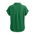 thumbnail image 6 of Dagugfen Button down Shirts for Women Short Sleeve Collared Neck Work Tops Lightweight Loose Fitted Business Casual Shirts, 6 of 6