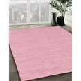 thumbnail image 2 of Ahgly Company Indoor Rectangle Contemporary Dark Hot Pink Abstract Area Rugs, 2' x 5', 2 of 6