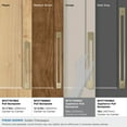 thumbnail image 3 of Amerock Medora 12 inch (305mm) Center-to-Center Rectangle Golden Champagne Appliance Pull Backplate, 3 of 6