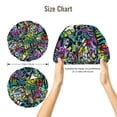 thumbnail image 2 of Artistic Graffiti Instrument Notes Silk Bonnet for Sleeping Women Men, Adjustable Elastic Satin Bonnet Bonnet for Sleeping, Soft Similar Silk Curly Cuteness Hair Bonnet for Sleeping, 2 of 7