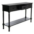 thumbnail image 6 of SAFAVIEH Peyton French 3 Drawer Console Table, Black (47.3 in. W x 13 in. D x 29.5 in. H), 6 of 12