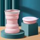 thumbnail image 5 of Copa Plegable Taza plegable portátil Tazas de café de 320 ml para acampar Senderismo (rosa flor de cerezo), 5 of 5