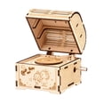 thumbnail image 4 of 3D Wooden Puzzle Music Box Hand Crank Wood Musical Treasure Box DIY Self Assembly Craft Model Kit Home Decoration Educational Building Set Gift for Students Boys Girls Teens Adults to, 4 of 8
