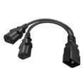thumbnail image 1 of Cable divisor en Y IEC320 C20 macho a 2 x C13 hembra de 32 cm, resistente, para minería, PDU y UPS, 0,32 m, 1 of 5