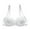 White, variant on Womens Lace Bralette 3/4 Cup Push Up Bra Untra-thin Comfortable Breathable Brassiere Plus Size Bras for Women