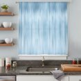 thumbnail image 4 of Light Blue Sheer Curtains 45 Inch Length, Light Filtering Voile Curtain Panel, Modern Abstract Art Ombre Striped Rod Pocket Drapes Window Treatments for Living Room Bedroom 52"x45", 4 of 9