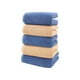 thumbnail image 2 of Set de toallas faciales de algodón | Toallas suaves y absorbentes para baño, spa y gimnasio | Paquete de 5 | Multicolor | 75x35 cm | Secado rápido con costuras duraderas | Esenciales para hogar, 2 of 6