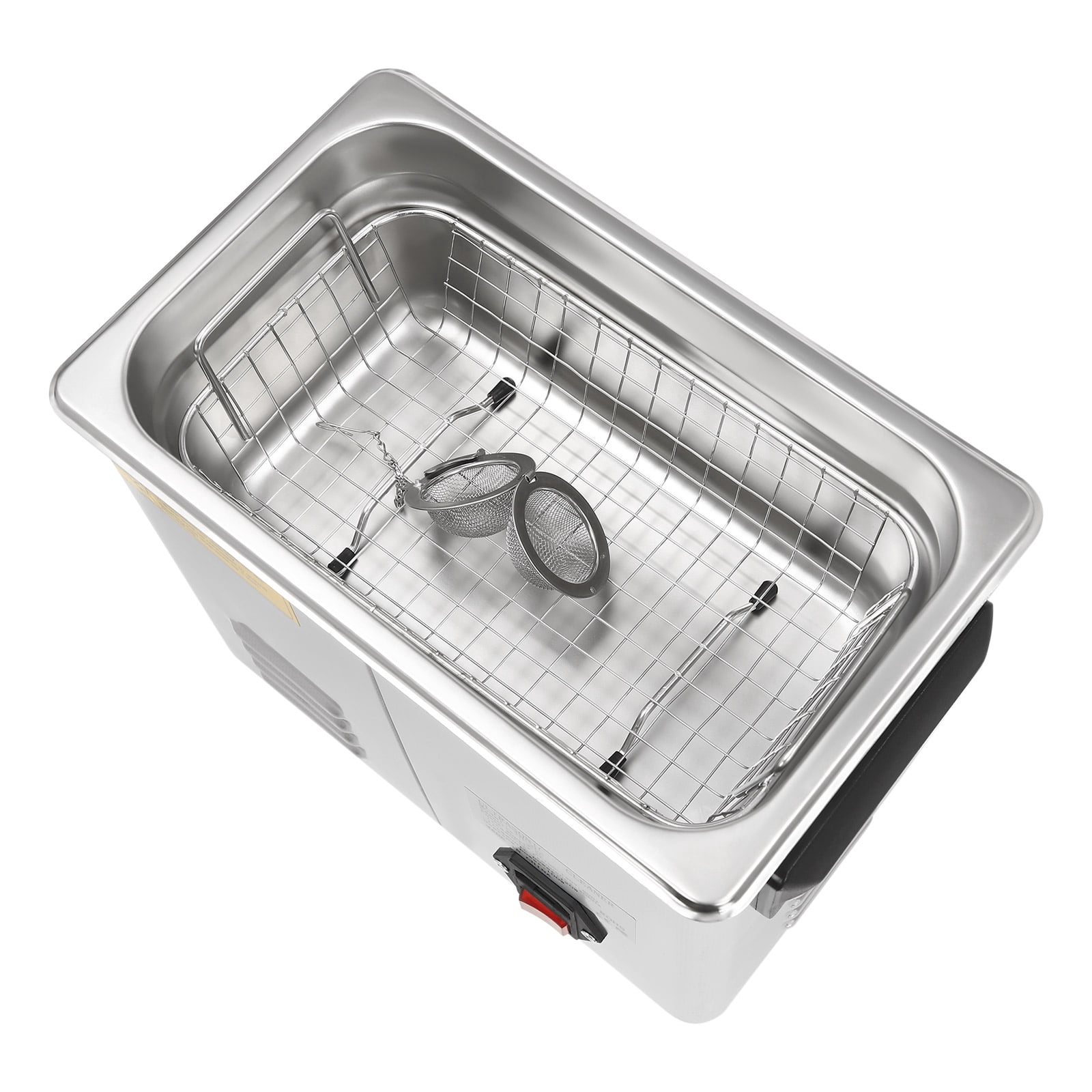 Miumaeov 3.2L Ultrasonic Jewelry Cleaner Machine with 3 Cleaning Modes Temperature Time Adjustable for Cleaning Jewelry Watch, Glasses Tableware